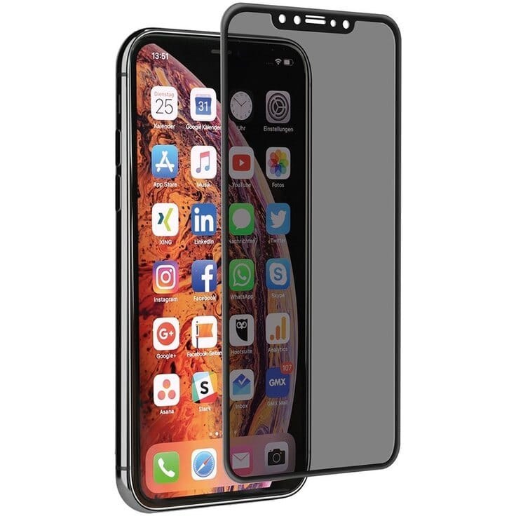 گلس محافظ صفحه نمایش پرایوسی آیفون ایکس اس مکس  iPhone XS max